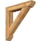 Ekena Millwork Traditional Slat Rough Sawn Bracket w/ Offset Brace, Western Red Cedar, 8"W x 42"D x 42"H BKT0806X42X42TRA06RWR - alternate 1